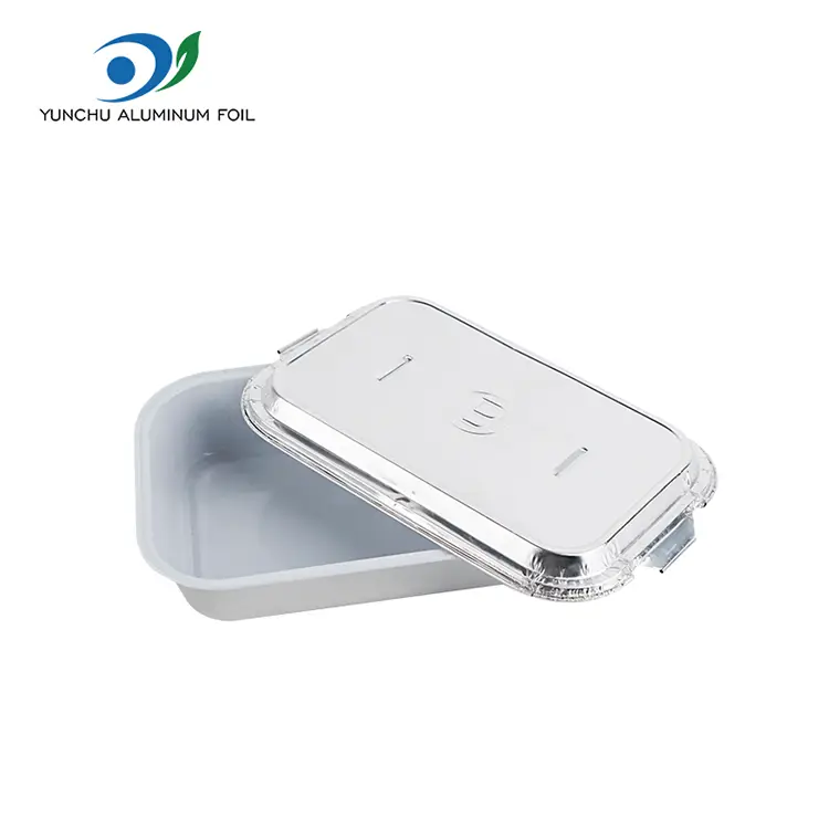 しわのないケータリング航空会社のアルミホイル容器