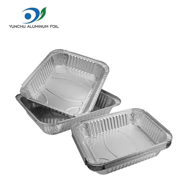 大容量のバーベキュープレートシルバーアルミホイル容器
