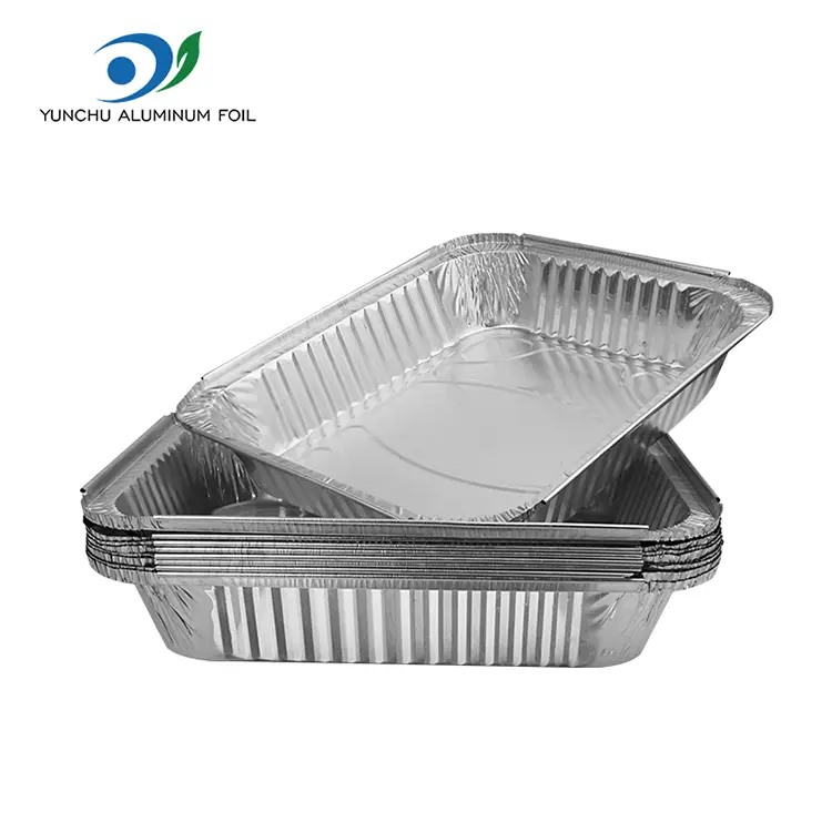 大容量のバーベキュープレートシルバーアルミホイル容器