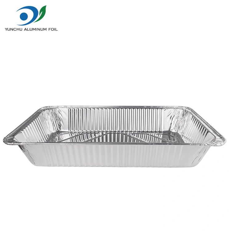 大容量屋外ベーキングトレイシルバーアルミホイル容器 大容量屋外ベーキングトレイシルバーアルミホイル容器