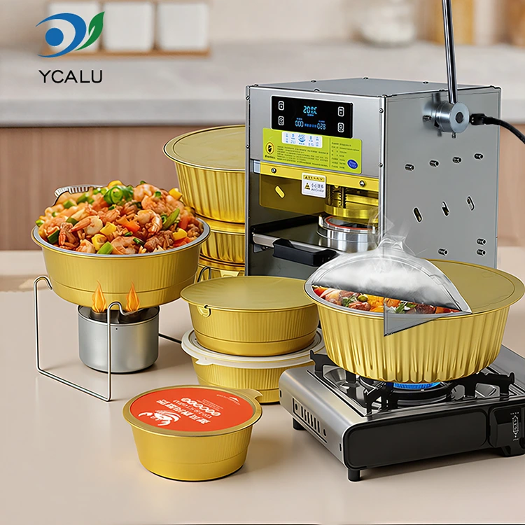 金アルミ箔容器付き手動ヒートシール機