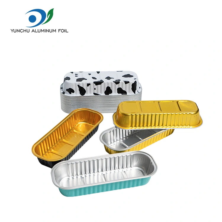 長方形のベーキングケーキスムースウォールアルミホイル容器 長方形のベーキングケーキスムースウォールアルミホイル容器