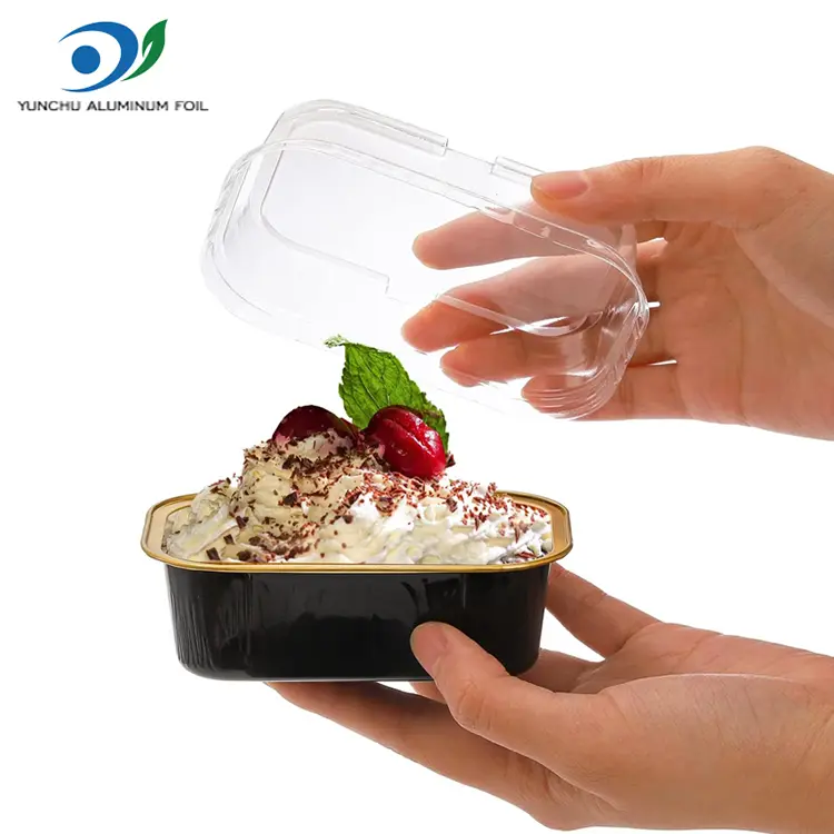 長方形のベーキングカラースムースウォールアルミホイル容器 長方形のベーキングカラースムースウォールアルミホイル容器