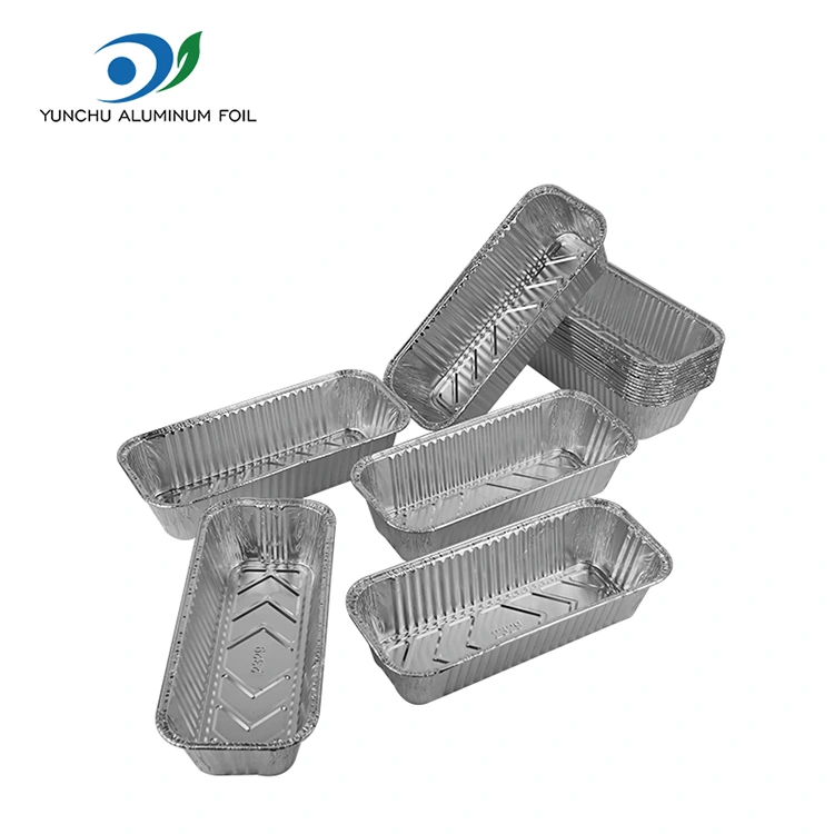 長方形のパントレイ天板シルバーアルミホイル容器 長方形のパントレイ天板シルバーアルミホイル容器