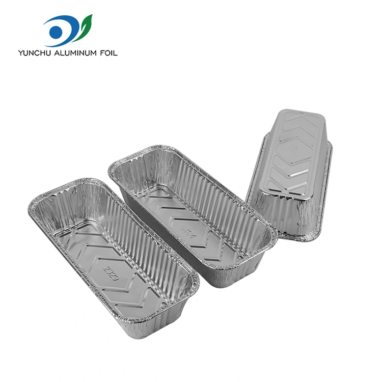 長方形のパントレイ天板シルバーアルミホイル容器