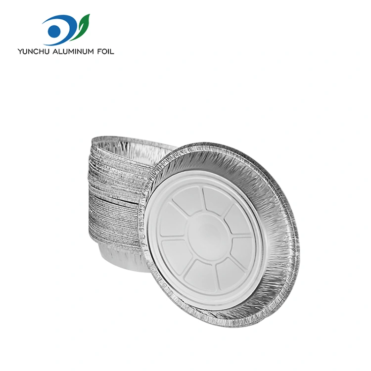 丸いエアフライヤーオーブンシルバーアルミホイル容器 丸いエアフライヤーオーブンシルバーアルミホイル容器