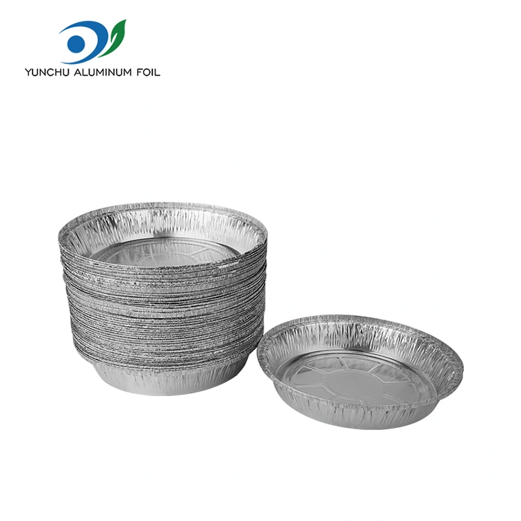 丸いエアフライヤーオーブンシルバーアルミホイル容器