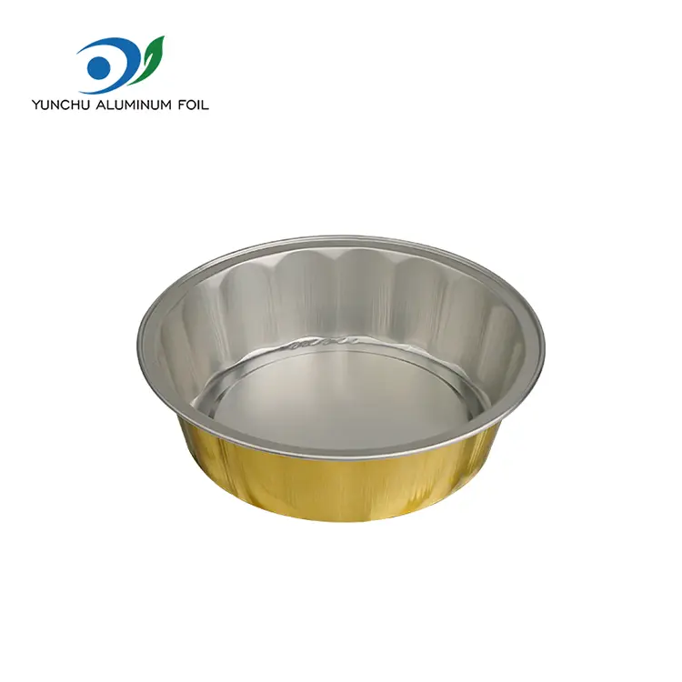 耐性ベーキングスムースウォールアルミホイル容器