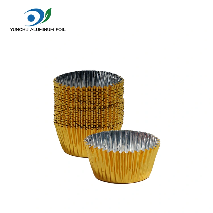 丸い小さなパッケージベーキングシルバーアルミホイルフード容器