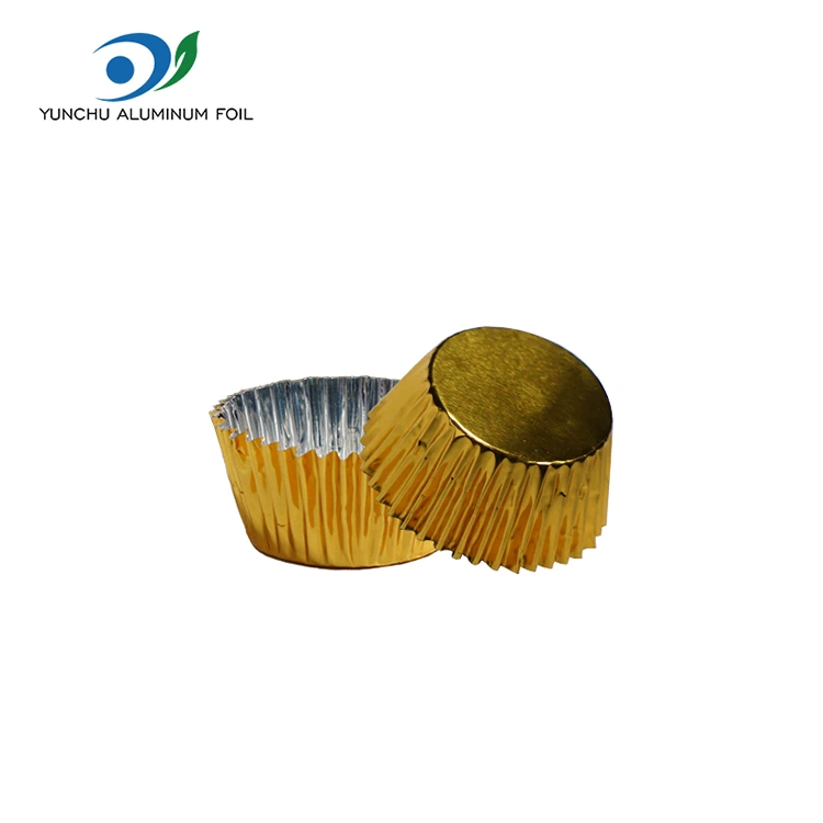 丸い小さなパッケージベーキングシルバーアルミホイルフード容器
