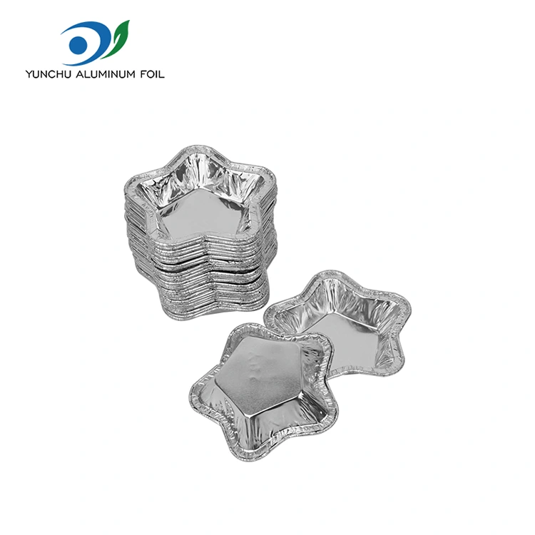 星型アルミホイルタルトカップベーキング用アルミホイル食品容器